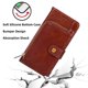 thumbnail image 2 of 1 funda para iPhone 14 Pro Max, funda de piel con cremallera, soporte inalámbrico con 3 ranuras para tarjetas y 1 cartera, soporte de cierre magnético para iPhone 14 Pro Max 6,7 pulgadas (marrón) JM, 2 of 4