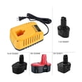thumbnail image 5 of Cargador de batería WEIHJMXG DC9310 para batería de 7,2 V-18 V Nicad y Nimh color amarillo, 5 of 5