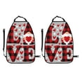 thumbnail image 2 of Uemuo Buffalo Plaid Love And Gnome Printed Car Back Seat Protector,2 Pcs Backseat Car Organizer, Kick Mats Back Seat Protector , Back Seat Organizer for Kids, 2 of 8