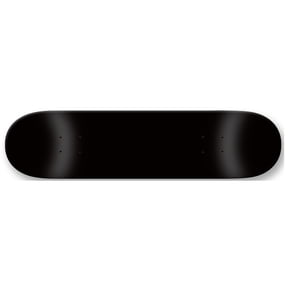 BLANK SKATEBOARD DECK - DIPPED BLACK MINI - 7.25"