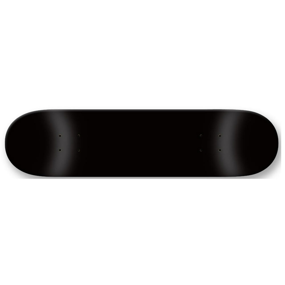 BLANK SKATEBOARD DECK DIPPED BLACK MINI 7.25"