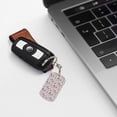 thumbnail image 7 of Uemuo Dachshund Dog Puppy Pattern Rectangular Metal Keychain - Durable, Stylish, and Personalized Key Ring for Men and Women,Engraved Keychain,Gift Slim Sturdy Keychain, 7 of 7