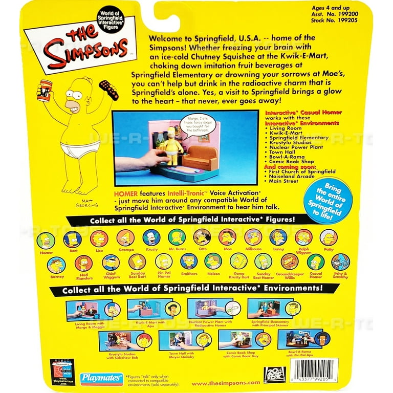 Simpsons Casual Homer Action Figure Playmates Series 4