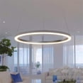 thumbnail image 2 of Pemberly Row 24" Adjustable ETL Certified Integrated LED Chandelier in Silver, 2 of 10