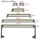 thumbnail image 3 of RC LED Lights Bar 55mm Metal Roof Lamp Headlight 16 LEDs Light for 1/10 SCX10 TRX4 Trx6 RC 4WD Tamiya SCX10 HPI RC Car, 3 of 4