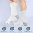 thumbnail image 4 of Hontri Socks in Sale, Men's Basketball Socks Solid Color Socks 5Pc Crew Socks Casual, 4 of 8