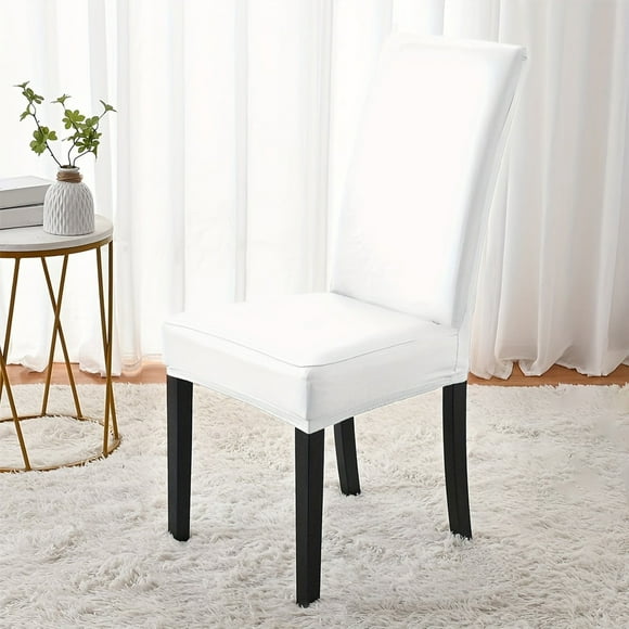 Fundas De Silla De Pu 1Pcs Stretch Chair Slipcovers For Dining Room Kitchen Seat Protectors Spandex Fabric Washable Full Cover Elastic Designs for Wedding Banquet Decor 45-60cm JASKFLY