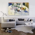 thumbnail image 2 of ARTCANVAS Flowers and a Bowl of Fruit on a Table 1894 Canvas Art Print by Paul Gauguin - Size: 60" x 40" (1.50" Deep) (3-Piece), 2 of 9