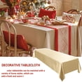 thumbnail image 2 of Elegant Solid Color Polyester Tablecloth, Wrinkle Resistant Rectangle Table Cover for Wedding, Christmas, Birthday Party, Home Dining & Kitchen Decor, Easy Clean Washable, Multiple Sizes & Colors, 2 of 8