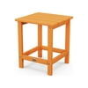 POLYWOOD Long Island 18" Side Table in Tangerine