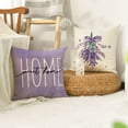 thumbnail image 4 of Lavender Home Sweet Home Bless This Home Spring Throw Pillow Covers, 18 x 18 Inch Purple Cushion Case for Sofa Couch Set of 4, 4 of 6