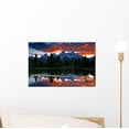 thumbnail image 1 of Fire over Mountain Wall Mural by Wallmonkeys Peel and Stick Graphic (12 in W x 8 in H) WM45547, 1 of 4