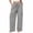 A-Gray, variant on Womens Pants with Pockets 100% Cotton Loose Drawstring Work Wide Leg Cargo Pants
