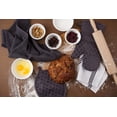 thumbnail image 3 of Sticky Toffee Oven Mitt and Pot Holders Cotton Set of 3, Silicone Non-Slip Kitchen Set, Gray, 3 of 6