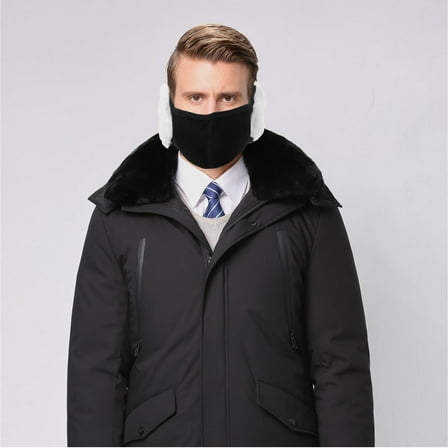 RENACLIPY Winter Balaclava Half Face Mask With Ear Covers 1Pcs