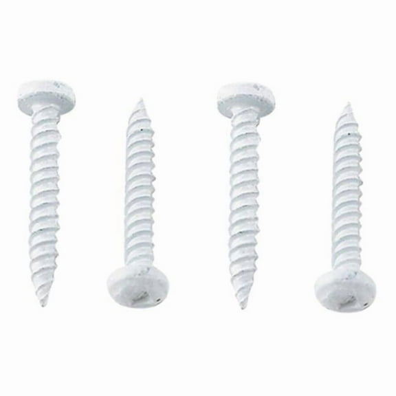AP Products  8 x 1 in. Pan Head Square White Recess Screw