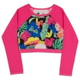 thumbnail image 5 of Barbie Girls 2-Piece Swimsuit Set, Cropped Long-Sleeved Rash Guard and Bikini Bottoms, Quick-Drying Swimwear for Kids (Sizes 2T-16), 5 of 7