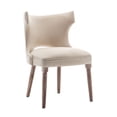 thumbnail image 4 of Porthos Home Foras Fabric Wingback Dining Chairs with Rubberwood Legs (Set of 2), 4 of 7