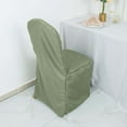 thumbnail image 3 of Efavormart 10PCS | Round Top Eucalyptus Sage Green Polyester Banquet Chair Covers Linen Dinning Chair slipcover For Wedding Party Event Catering, 3 of 10