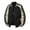 Black019, variant on QHRMKOG Jackets for Men Fashion Color Block Long Sleeve Zip Up Baseball Varsity Jacket Lightweight Coats with Pockets Classic Fit Sport Outerwear Black 3XL