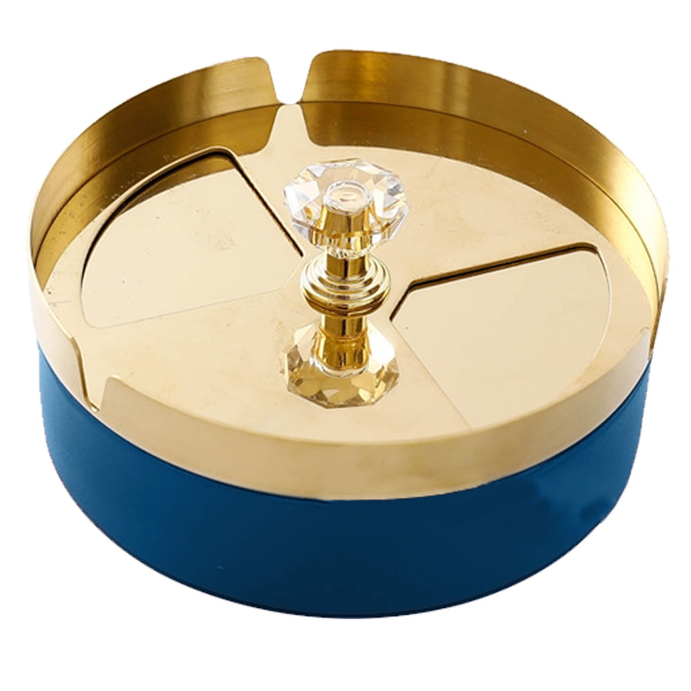 Small Ashtray, Cigarette Ashtray with Spinning Tray, Smoking Ashtray