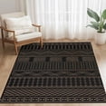 thumbnail image 3 of Modern Indoor Outdoor Rug, Washable Non- Low Pile Geometric Carpet for Patio, Entryway, Living Room, and Kitchen, Boho Farmhouse Area Rug, 63"x31.5", 3 of 4