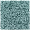 thumbnail image 3 of Unique Loom Davos Shag Collection Area Rug - Solid (3' 1" Square Aqua), 3 of 7