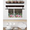 thumbnail image 3 of Spring Pink Roses Kitchen Dish Towels for Drying Dishes Set of 3, Pastoral Eucalyptus Leaves Brown Wooden Waffle Weave Microfiber Hand Tea Bathroom Towels Quick Dry & Absorbent Towel 15.7x23.6, 3 of 7