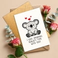 thumbnail image 4 of Tarjeta de felicitación Podagree, lindo juego de palabras con koalas para novio y esposo, 4 of 7