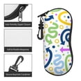 thumbnail image 5 of ZICANCN Sunglasses Soft Case, Seamless Arrows Colorful Neoprene Zipper Eyeglass Case for Men Women, 5 of 9