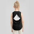 thumbnail image 6 of GYRATEDREAM 2 Pack Girls Athletic Tank Tops Open Back Sleeveless Workout Running Tennis Sports Shirts 5-12 Years, 6 of 12