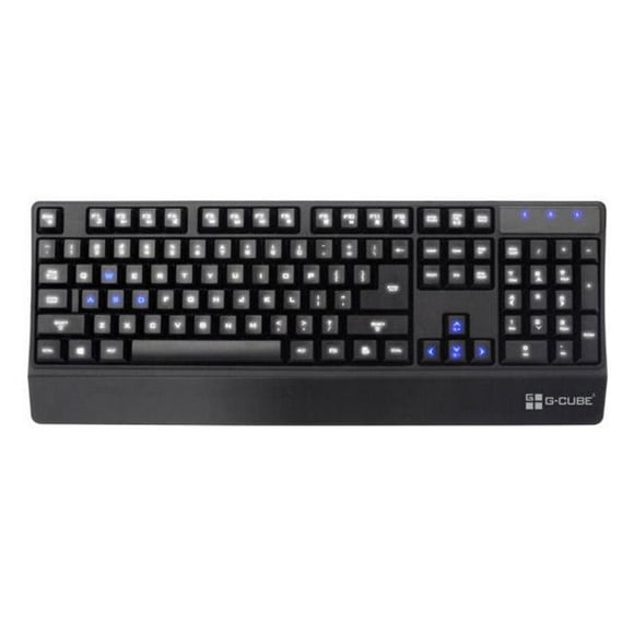 A4tech G-Cube Clavier d'Ordinateur de Jeu Illumine la Lumière, Bleu & Blanc