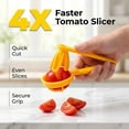 thumbnail image 6 of Grape Cutter Tool, Fruit Slicer Cuts Cherry Tomatoes & Strawberries into 4 Pieces, Fruit Quarter Tool for Salad, Cake Decoration, Kitchen Gadgets (Yellow), 6 of 8