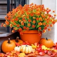 thumbnail image 2 of 12 paquetes de flores artificiales de otoño TURNMEON para exteriores, 2 of 9