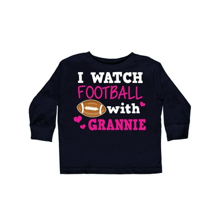 

Inktastic I Watch Football with My Grannie Gift Toddler Toddler Girl Long Sleeve T-Shirt