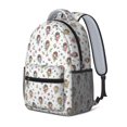 thumbnail image 2 of Princess and Fairy White Pattern Backpack for School, Cute School Bag with Adjustable Shoulder Straps and Padded Back, 15.3"x11"x6.7", 2 of 5
