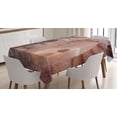 thumbnail image 1 of Ambesonne Landscape Tablecloth Rectangular Table Cover, Greek Building, 52"x70", Warm Taupe, 1 of 3