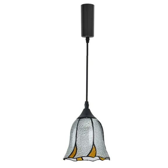 Kiven H-Type Track Lighting Light fixture, Adjustable Length,1-Light Modern Glass Halo Track Pendant Light,E26 Socket