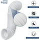 thumbnail image 2 of Manguera de aire acondicionado móvil, manguera de escape de aire de PVC flexible, kit de manguera de tubo de ventilación universal para aire acondicionado móvil, diámetro de 13 cm/15 cm (13 cm de, 2 of 5