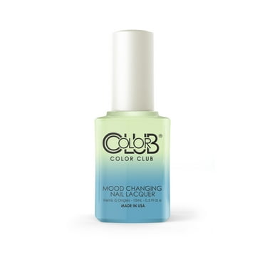 Color Club, 15mL, Nail Lacquer, Extra-Vert, Green/Blue