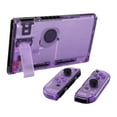 thumbnail image 4 of eXtremeRate Clear Atomic Purple Back Plate for Nintendo Switch Console, NS Joycon Handheld Controller Housing with Full Set Buttons, DIY Replacement Shell for Nintendo Switch, 4 of 9