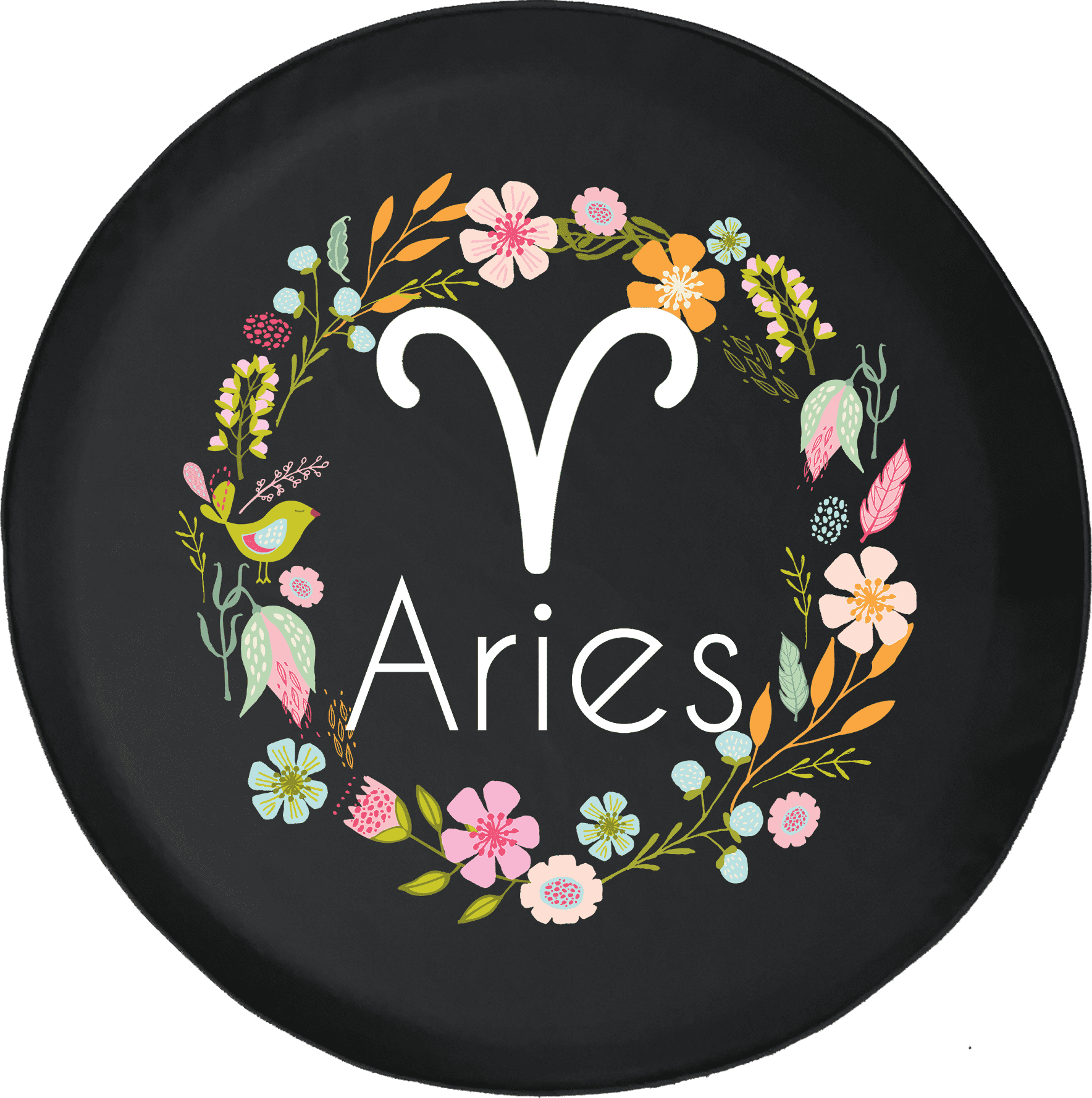 Aries Horoscope Flowers Adventure Offroad 4x4 Jeep Spare Tire Cover Fits Jeep Rv More 28 Inch Walmart Com Walmart Com