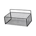 thumbnail image 2 of Organizador de pared colgante, cesta colgante de alambre, cesta de alambre de acero resistente para manualidades M Negro, 2 of 9