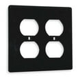 thumbnail image 1 of Wallplate 2-Gang Duplex Black, 1 of 1