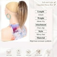 thumbnail image 2 of Synthetic Straight Hair Bun Hairpiece Short Claw Clip Ponytail Extensions for Women, 2 of 6