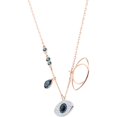 thumbnail image 4 of SWAROVSKI Crystal Duo Evil Eye Rose Gold-Plated Necklace, 4 of 9