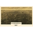 thumbnail image 2 of Wellge 32x21 Gold Ornate Wood Framed with Double Matting Museum Art Print Titled - Billings Montana - Wellge 1904, 2 of 4
