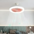 thumbnail image 1 of LSLJS Ceiling Fan with Lights, Enclosed Low Fan Light, Ceiling Light with Fan, Hidden Electric Fan with E27 Lamp Holder, Ceiling Fan, 1 of 5