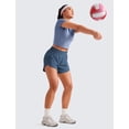 thumbnail image 3 of Shorts CRZ YOGA tiro medio 5" secado rápido con bolsillo con cierre, 3 of 7