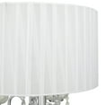 thumbnail image 6 of DecMode 31" 3 Light Silver Table Lamp with White Fabric Shade, 6 of 10